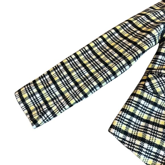 Avec Les Filles Double Breasted Blazer Jacket Plaid Clueless Size Medium NWT - Picture 3 of 12